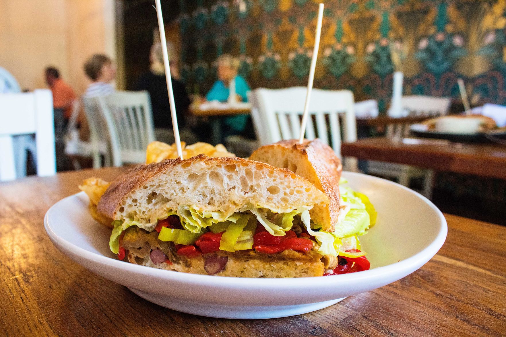 August Rhodes Market eggplant sandwich